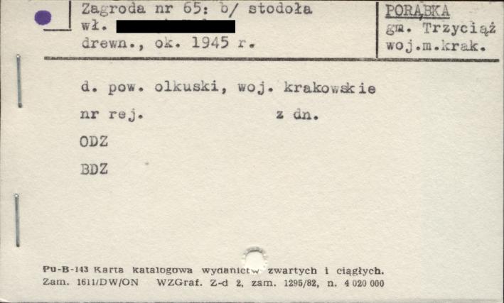 stodoła w zagrodzie, skan 1