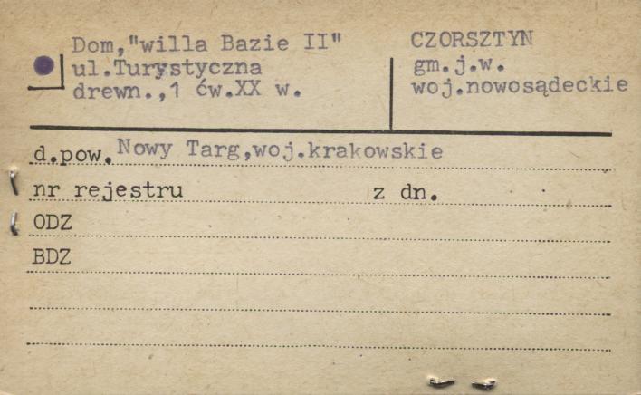 dom willa Bazie II, skan 1