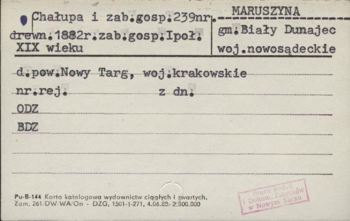 chałupa i zabudowania gospodarcze, skan 1