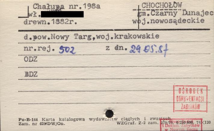 chałupa, skan 1