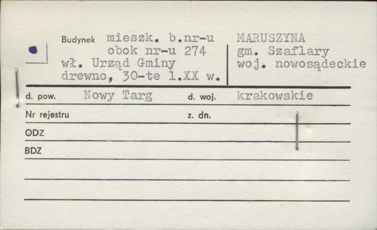 budynek mieszk. b. n-ru obok n-ru 274, skan 1