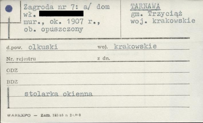 dom w zagrodzie, ob. opuszczony, skan 1