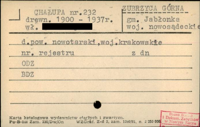 chałupa, skan 1