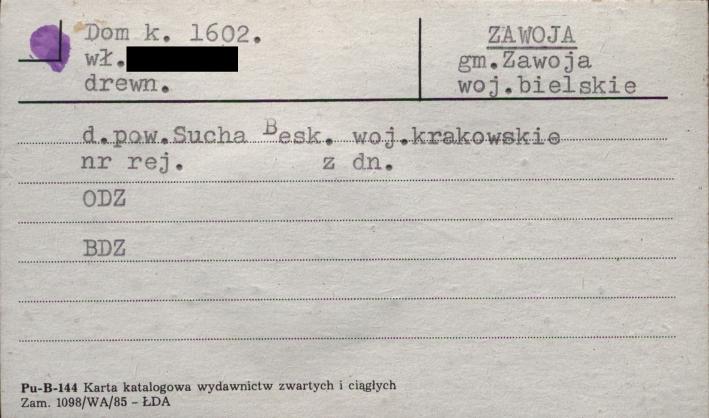 dom k. 1602, skan 1
