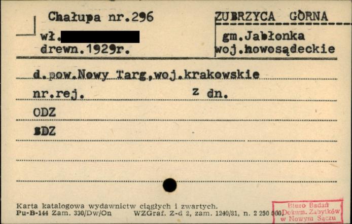 chałupa, skan 1