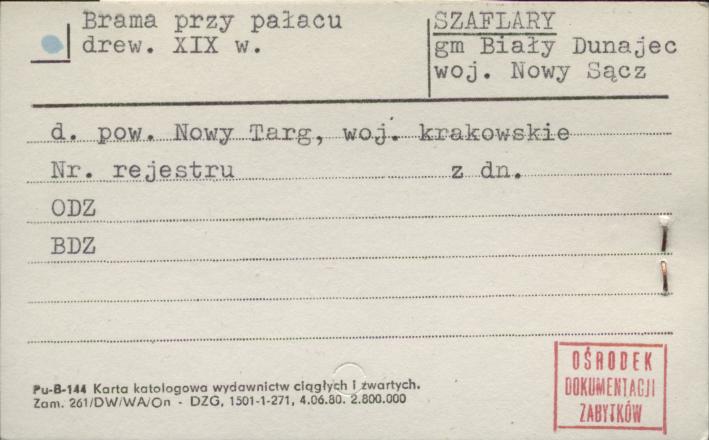 brama przy pałacu, skan 1