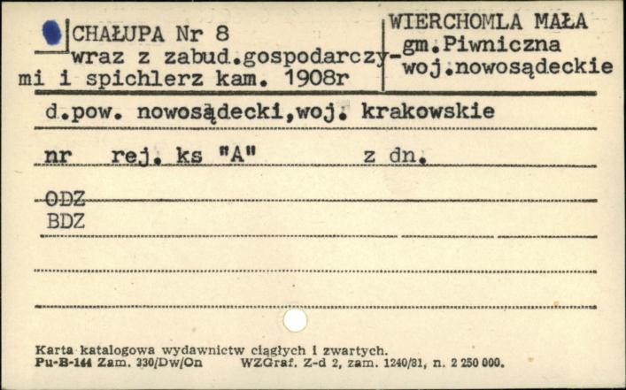 chałupa wraz z zabud. gospodarczymi i spichlerzem, skan 1