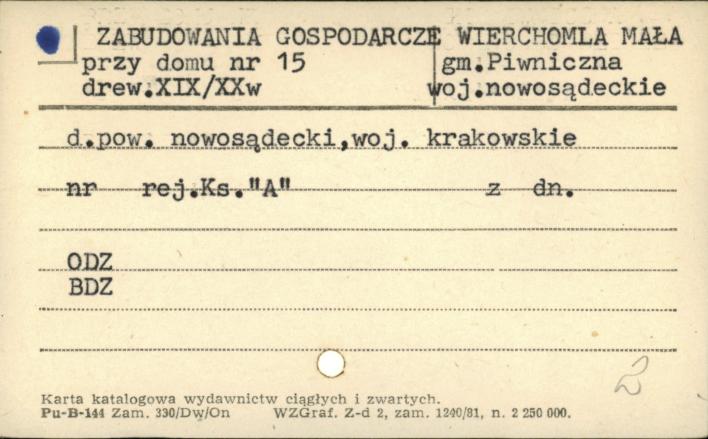 zabudowania gospodarcze przy domu, skan 1