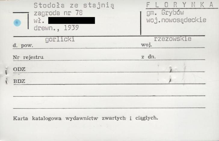 stodoła ze stajnią, zagroda, skan 1
