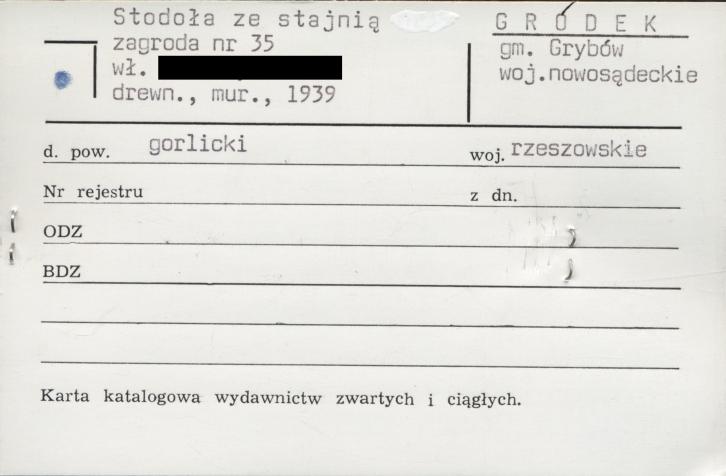 stodoła ze stajnią, zagroda, skan 1