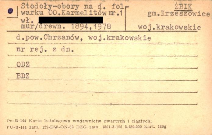 stodoły-obory na d. folwarku karmelitów, skan 1