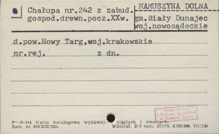 chałupa z zabudową gospodarczą, skan 1
