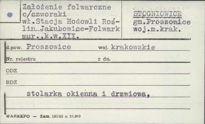 założenie folwarczne c/czworaki, skan 1