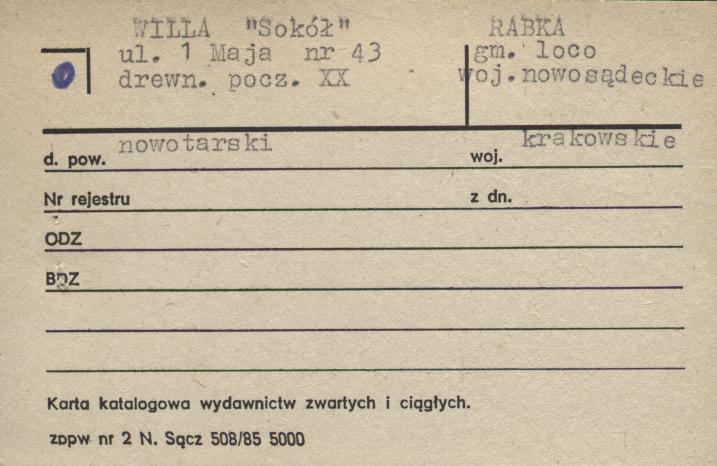 willa Sokół, skan 1