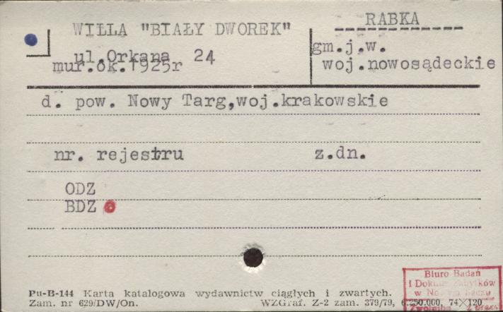willa Biały dworek, skan 1