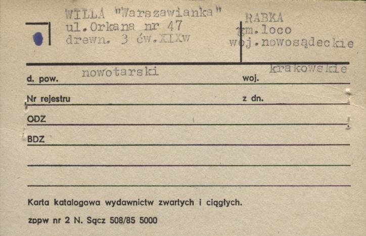 willa Warszawianka, skan 2