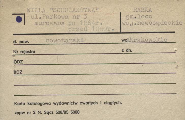 willa Scholastyka, skan 2