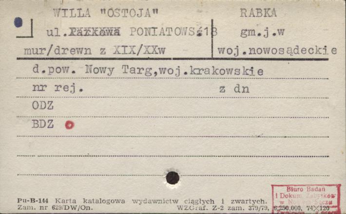 willa Ostoja, skan 1