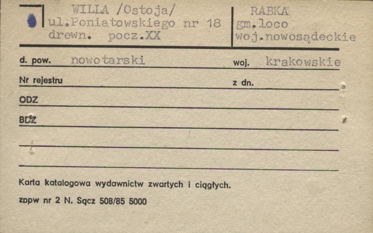 willa Ostoja, skan 2