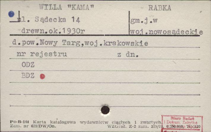 willa Kama, skan 1