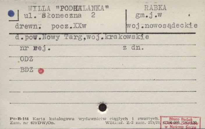 willa Podhalanka, skan 1