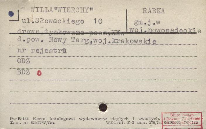 willa Wierchy, skan 1