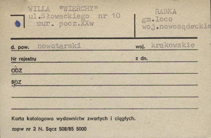 willa Wierchy, skan 2