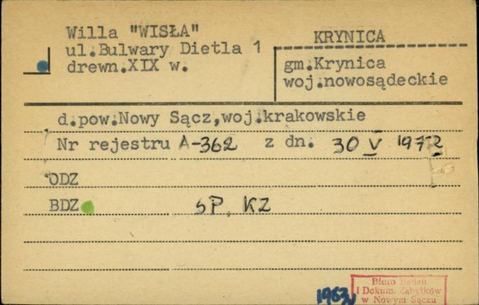 willa Wisła, skan 1