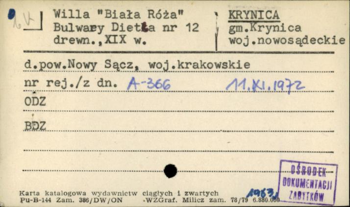 willa Biała Róża, skan 1