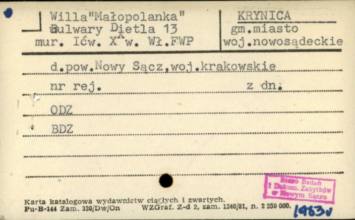 willa Małopolanka, skan 1