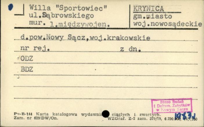 willa Sportowiec, skan 1