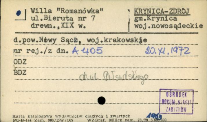 willa Romanówka, skan 1