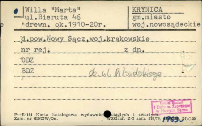 willa Marta, skan 1