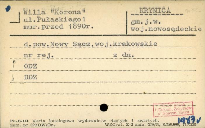 willa Korona, skan 1