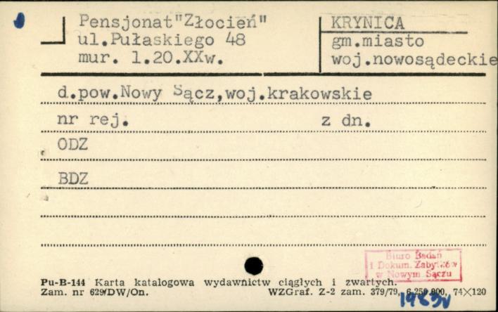 pensjonat Złocień, skan 1