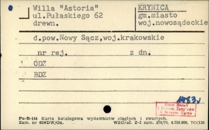 willa Astoria, skan 1