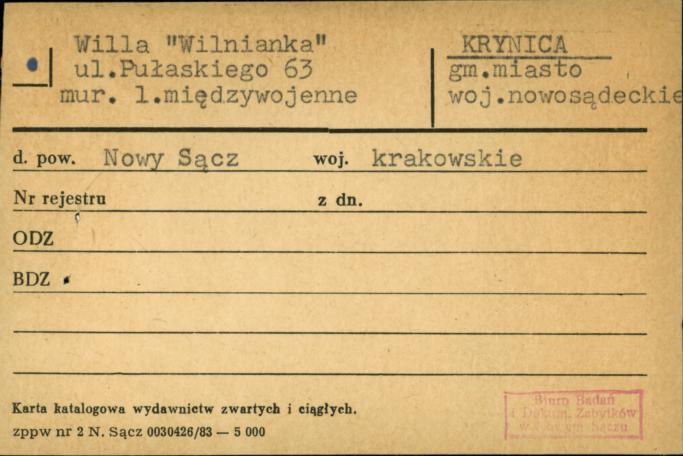 willa Wilnianka, skan 1