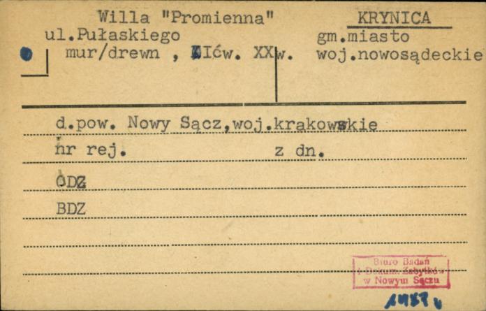willa Promienna, skan 1