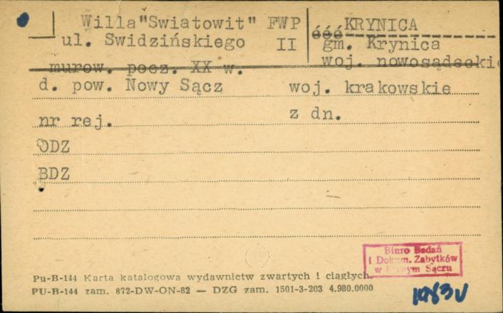 willa Światowit, skan 1