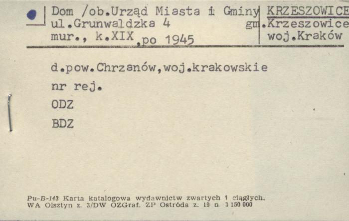 dom ob. Urząd Miasta i Gminy, skan 1