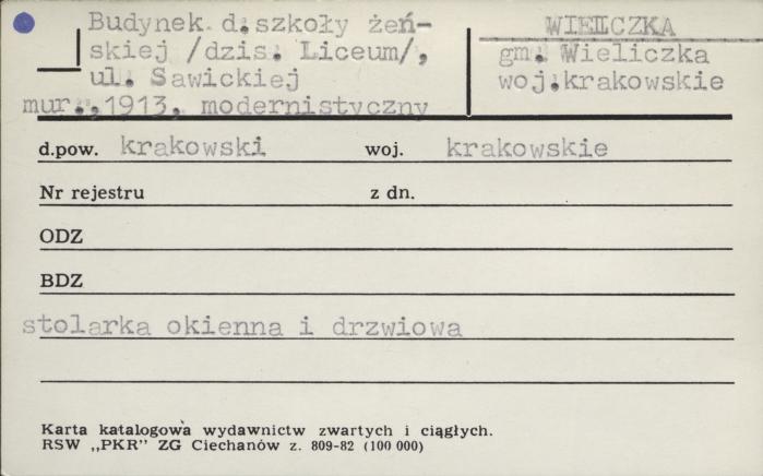 budynek d. szkoły żeńskiej, ob. liceum, skan 1
