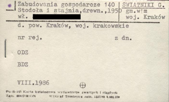 zabudowania gospodarcze stodoła i stajnia, skan 1