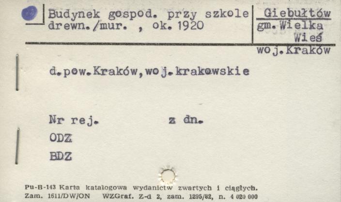 budynek gospodarczy przy szkole, skan 1