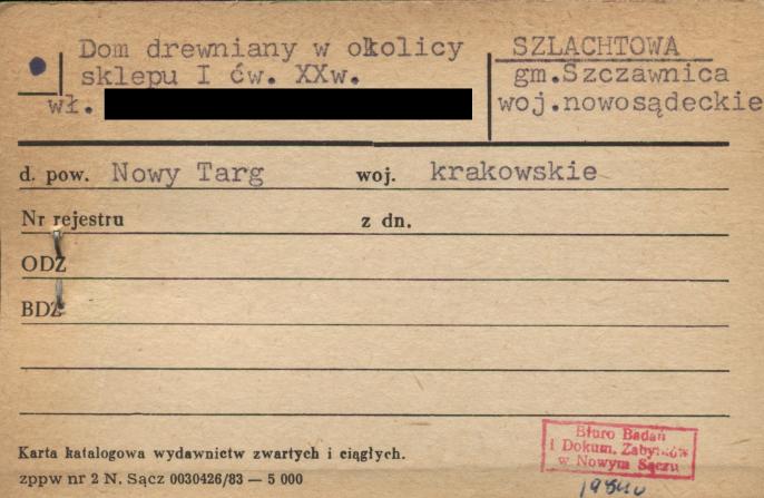 dom w okolicy sklepu, skan 1