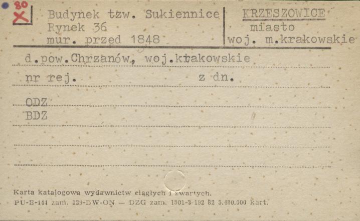budynek tzw. Sukiennice, skan 1