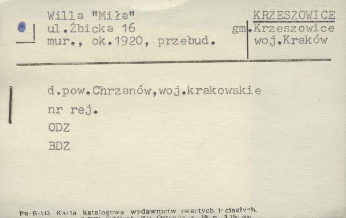 willa Miła, skan 1