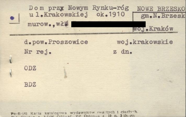 dom przy nowym rynku - róg ul. Krakowskiej, skan 1