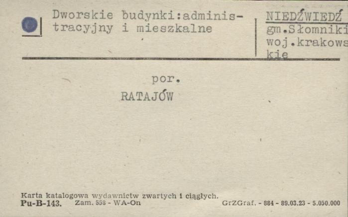 dworskie budynki: administracyjny i mieszkalne, skan 1