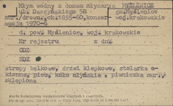 młyn wodny z domem młynarza, skan 1
