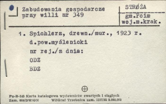 spichlerz - zabudowania gospodarcze, skan 1